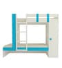 Evita Twin Bunk Bed-cum-Wardrobe in Azure Blue Colour