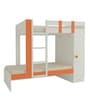 Evita Twin Bunk Bed-cum-Wardrobe in Light Orange Colour