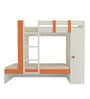 Evita Twin Bunk Bed-cum-Wardrobe in Light Orange Colour