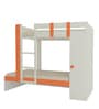 Evita Twin Bunk Bed-cum-Wardrobe in Light Orange Colour
