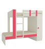 Evita Twin Bunk Bed-cum-Wardrobe in Strawberry Pink Colour