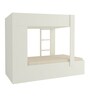 Evita Twin Bunk Bed-cum-Wardrobe in Strawberry Pink Colour
