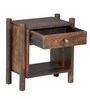 Swoon Sheesham Wood Bed Side Table in Provincial Teak Finish Swoon Sheesham Wood Bed Side Table in Provincial Teak Finish