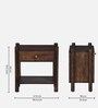 Swoon Sheesham Wood Bed Side Table in Provincial Teak Finish Swoon Sheesham Wood Bed Side Table in Provincial Teak Finish