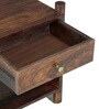 Swoon Sheesham Wood Bed Side Table in Provincial Teak Finish Swoon Sheesham Wood Bed Side Table in Provincial Teak Finish