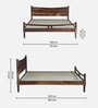 Swoon Sheesham Wood King Size Bed in Provincial Teak Finish Swoon Sheesham Wood King Size Bed in Provincial Teak Finish