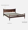 Swoon Sheesham Wood Queen Size Bed in Provincial Teak Finish Swoon Sheesham Wood Queen Size Bed in Provincial Teak Finish