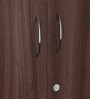 Ewa 2 Door Wardrobe wih Adjustable Shelf In Brown Colour 