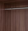 Ewa 2 Door Wardrobe wih Adjustable Shelf In Brown Colour 