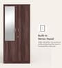 Ewa 2 Door Warobe with Mirror in Brown Finish