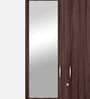 Ewa 3 Door Warobe with Mirror in Brown Finish