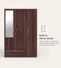 Ewa 3 Door Warobe with Mirror in Brown Finish