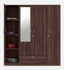 Ewa 4 Door Warobe with Mirror in Brown Finish