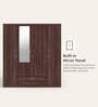 Ewa 4 Door Warobe with Mirror in Brown Finish