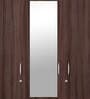 Ewa 4 Door Warobe with Mirror in Brown Finish
