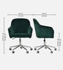 Ewa Leatherette Guest Chair In Black Colour
