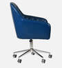 Ewa Leatherette Guest Chair In Blue Colour