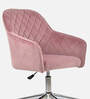 Ewa Leatherette Guest Chair In Pink Colour