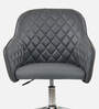 Ewa Leatherette Guest Chair In Grey Colour