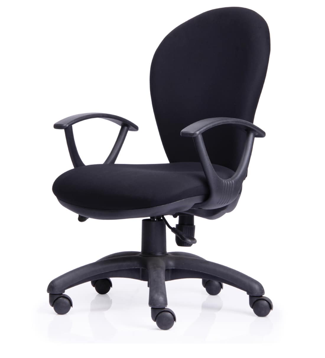 Buy Excel Ergonomic Chair in Black Colour by Durian Online Mid Back