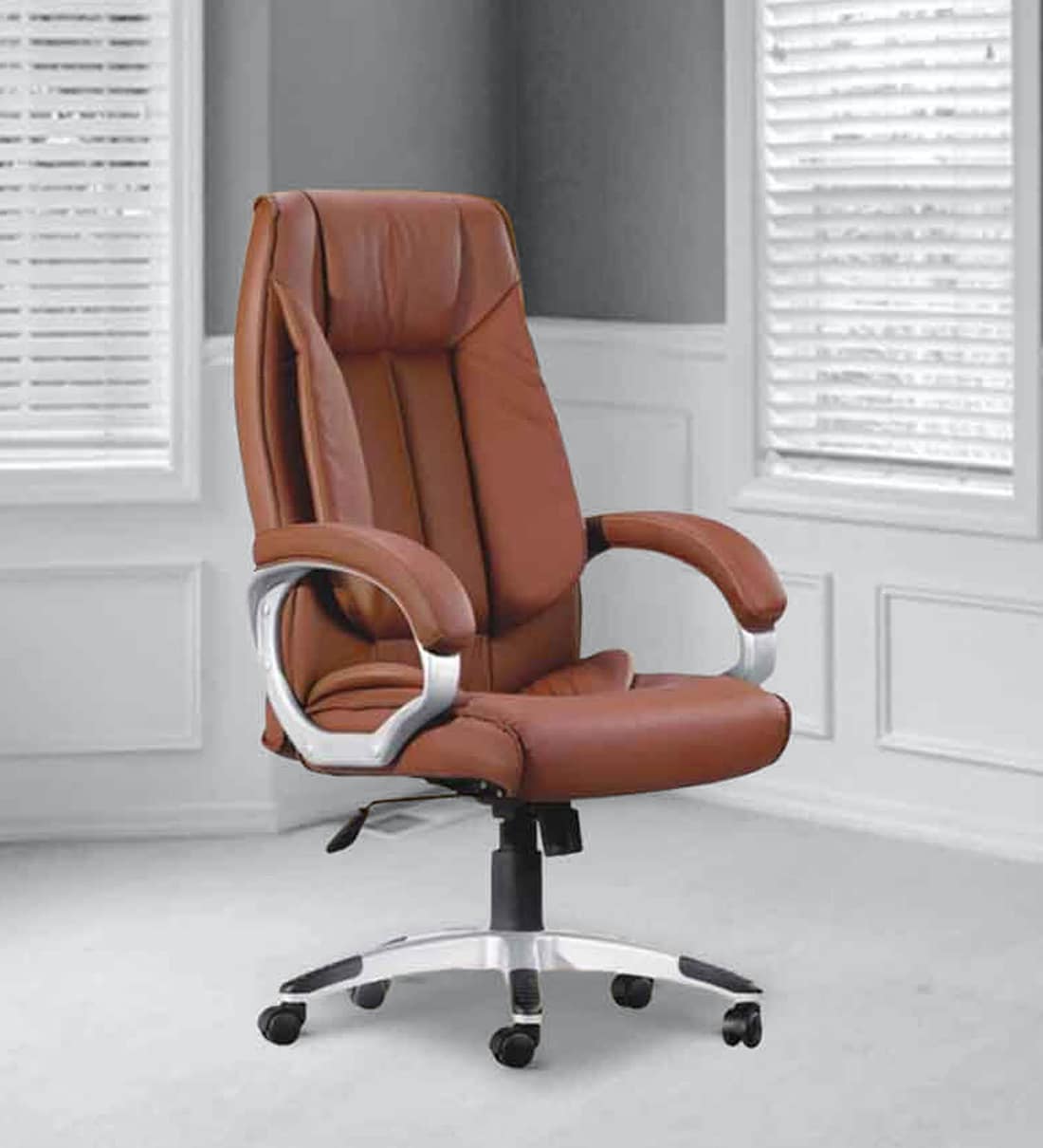 Buy Executive Chair in Brown Colour By Adiko Systems ...