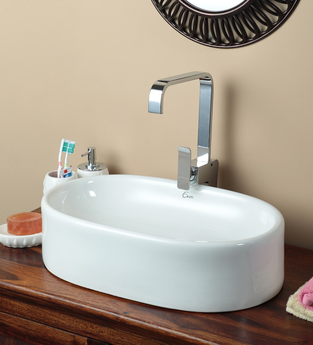 rectangular wash basin countertop