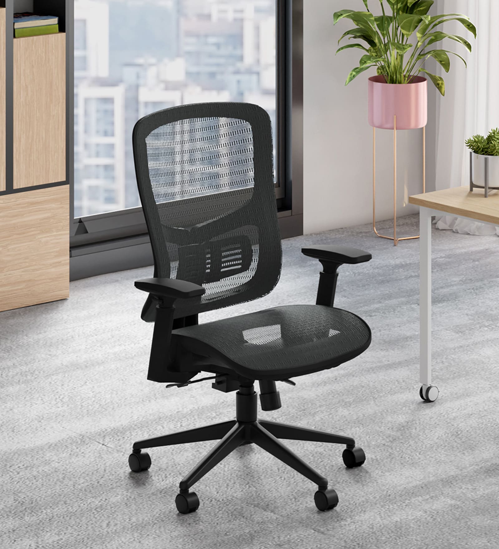Exceed Mesh Ergonomic Chair in Black Ink Colour Exceed Mesh Ergonomic Chair in Black Ink Colour