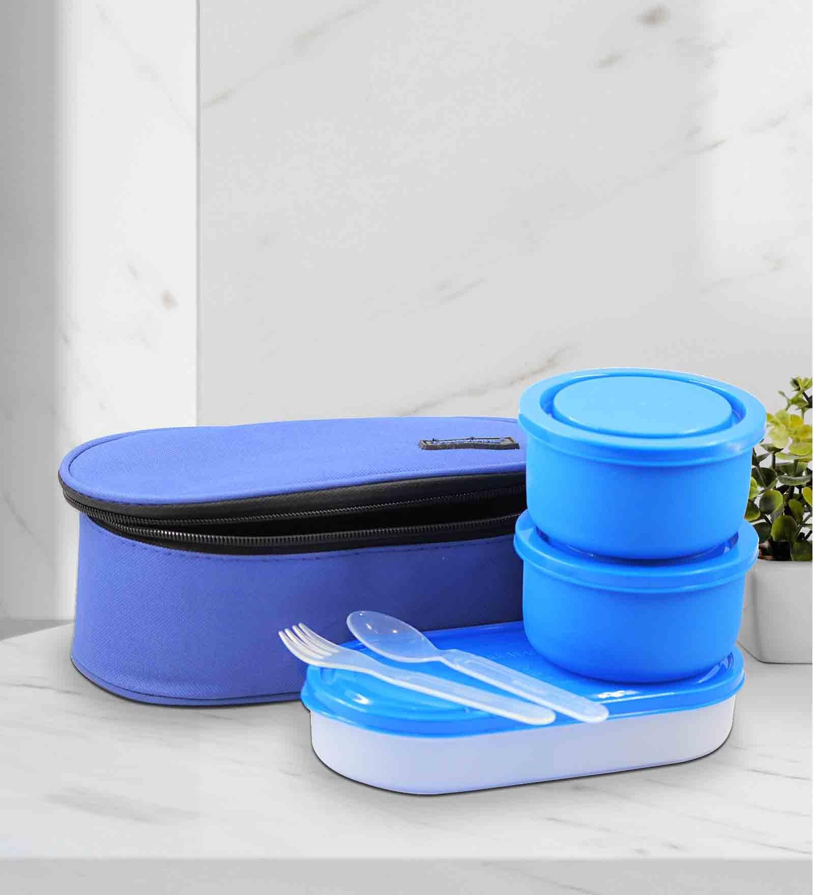 Buy Executive Blue Stainless steel Microwave Safe Lunch Box at 59 OFF