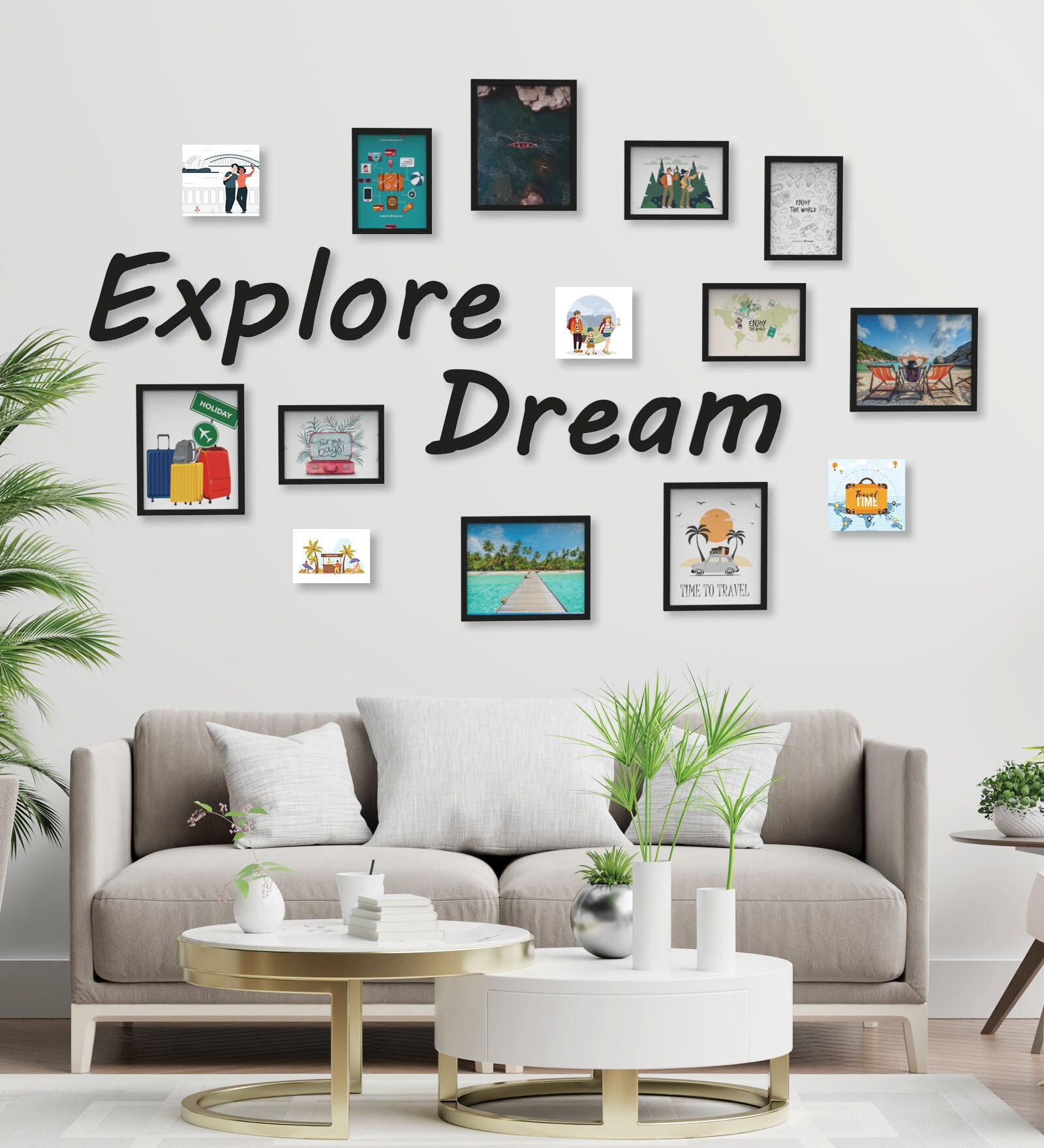 Explore Dream Plaque (Set Of 10) Black MDF
Collage
Photo Frames