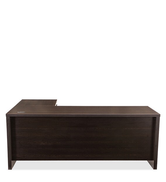 Buy Executive L shaped Desk with Moveable Pedestal in Brown by Durian