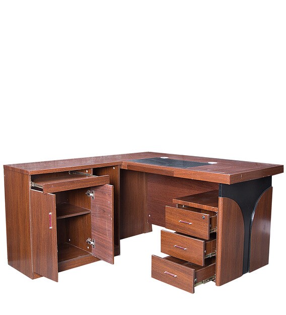 Buy Executive Office Table in Brown Colour by Star India Online