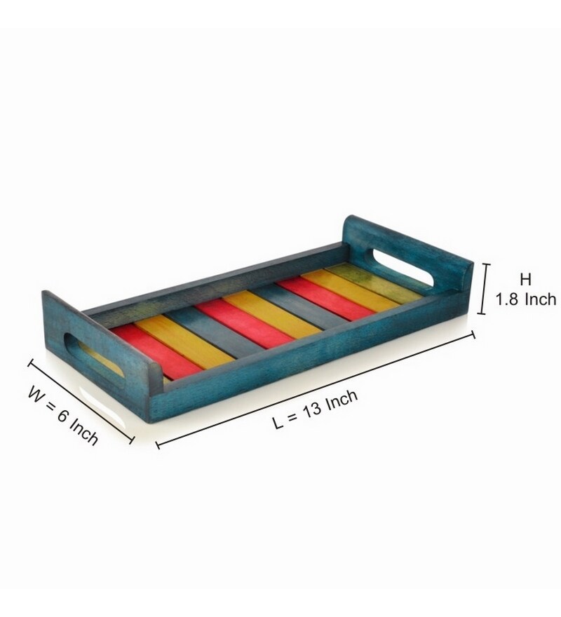 Buy Exclusivelane Multicolour Hand Made Tray Online Decorative Trays