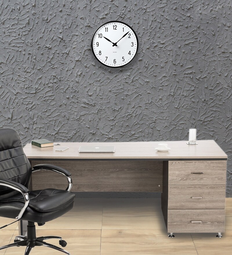 Buy Radius Executive Desk in Dual Tone Finish by Durian Online
