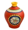 ExclusiveLane Terracotta Handpainted Warli Matki Vase