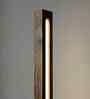 Excalibur Brown Wooden LED Floor Lamp with brown base