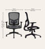 Exceed Mesh Ergonomic Chair in Black Ink Colour
