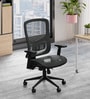 Exceed Mesh Ergonomic Chair in Black Ink Colour