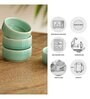 Caribbean Green Hand Glazed  Ceramic 30ml  (Set of 4) Chutney & Dip Bowls