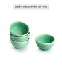 Caribbean Green Hand Glazed  Ceramic 120ml  (Set of 4) Bowls