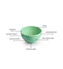 Caribbean Green Hand Glazed  Ceramic 120ml  (Set of 6) Bowls