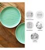 Caribbean Green Hand Glazed  Ceramic (Set of 2) Dinner Plates