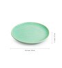 Caribbean Green Hand Glazed  Ceramic (Set of 2) Dinner Plates