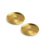 The Brass Beams Gold Mandala Art Brass   (Set of 2) Coasters
