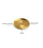 The Brass Beams Gold Mandala Art Brass   (Set of 2) Coasters