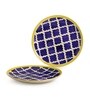 Moroccan 10 Inch Blue Ceramic (Set of 2) Dinner Plate