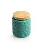 Vibrant Green Handcrafted Multi-utility Ceramic Airtight Storage Jars and Containers