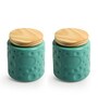 Vibrant Green Handcrafted Multi-utility Ceramic Airtight Storage Jars and Containers