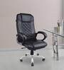 Leatherette Executive Chair In Black Colour