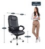 Leatherette Executive Chair In Black Colour