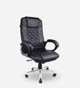 Leatherette Executive Chair In Black Colour